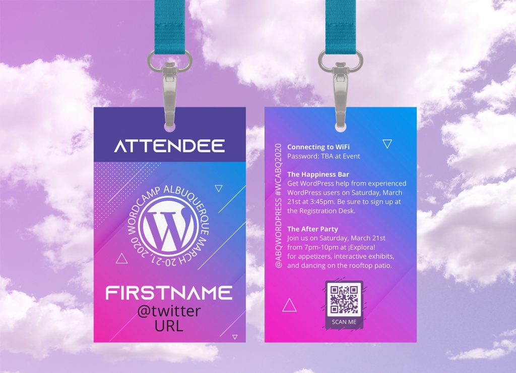 Attendee Badge - WordCamp Albuquerque 2020